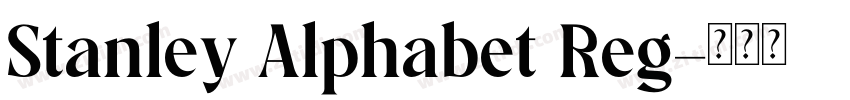 Stanley Alphabet Reg字体转换